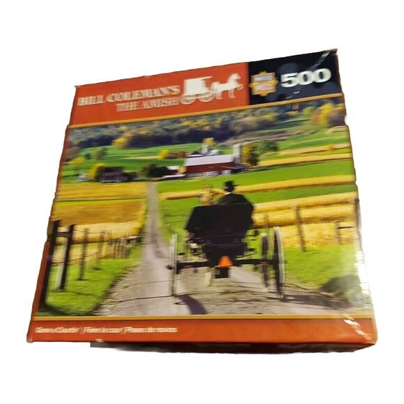 MasterPieces BILL COLEMAN'S The Amish School's Out 500 Piece Puzzle Jigsaw - Picture 1 of 6